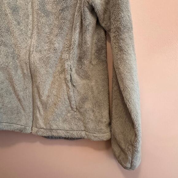 The North Face Jacket Womens Small Fleece Osito Full Zip Gray Pink Ribbon - Picture 5 of 12